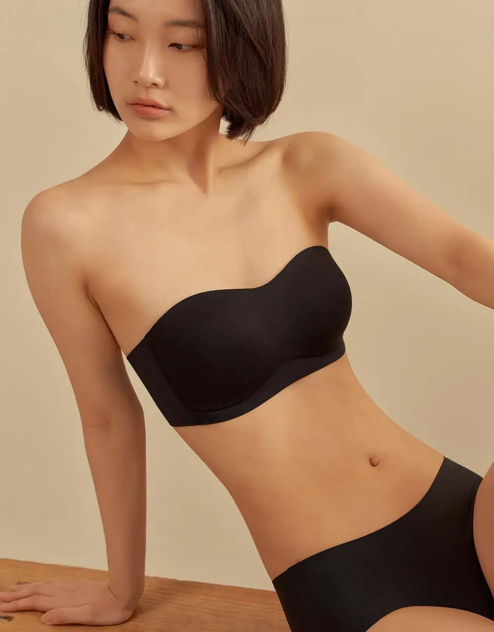 [류혜영 PICK] 마른파이브 쉬어 브라 오프숄더 논슬립 (블랙/스킨)(S~XL) 상세페이지 18